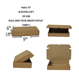 9x6x1.75 (50pcs)Carton box corrugated packaging Kraft / Brown Kraft Mailer Corrugated Box