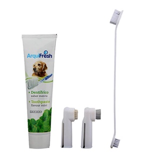 【Ready Stock】✶Arquifresh Pet Dog Cat Dental Toothpaste Toothbrush Set