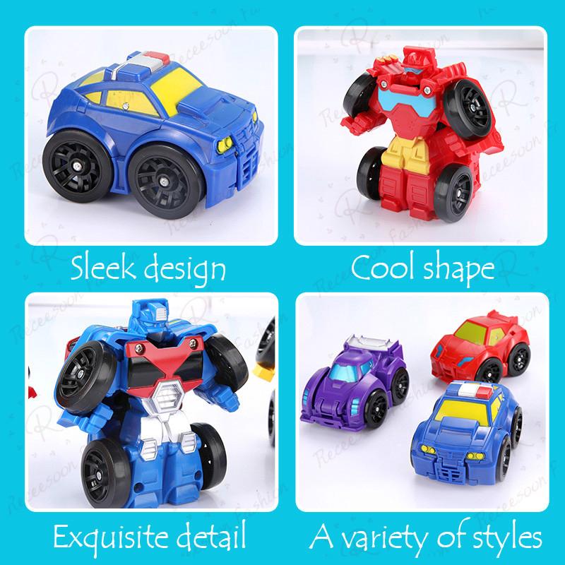 Mini Transformers Car Robot Model Vehicle Toys Deformed Truck Toy Optimus Prime Kid Gift (5)