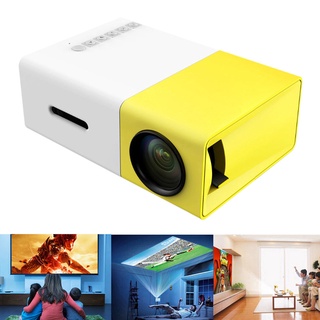 YG300 Mini LED Projector 480x272 Pixels Supports 1080P HDMI USB Audio Media Players Portable Home Of