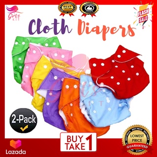 [ BUY 1 TAKE 1 ] COLORFUL REUSABLE Diapers for Babies and Toddlers Baby Adjustable Washable Reusable