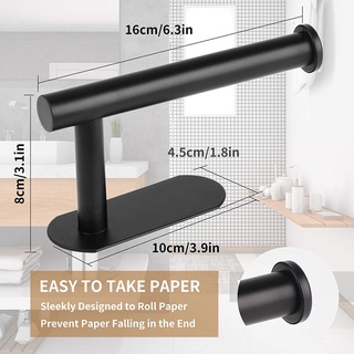 Toilet Paper Holder No-Drill Self Adhesive Stainless Steel Bathroom Kitchen Roll Paper Accessory Ti (4)