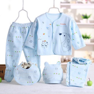 Newborn Baby 5pcs set Clothes Cotton Cartoon Underwear (3)