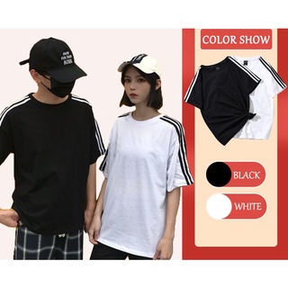 1 pcs Ready stock Ins Casual O Neck Oversized Shirt Short Sleeve Couple T-Shirts (1)