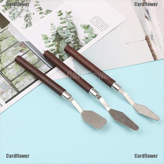 Cardflower 3Pcs/set Painting Palette Knife Spatula Mixing Paint Stainless Steel Art knife