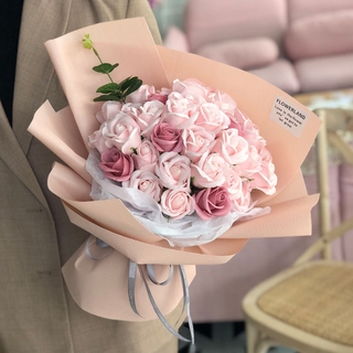 【Ready stock】Valentine's Day Gift Girlfriend Birthday Gift Carnation Artificial Flower Soap Flower Rose Bouquet