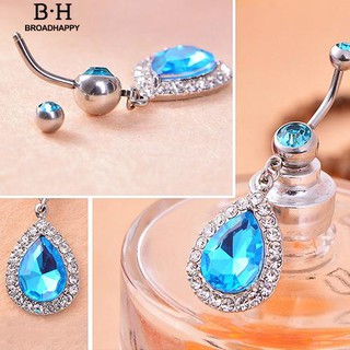 Rhinestone Pendant Belly Button Body Piercing Navel Ring Jewelry Charms