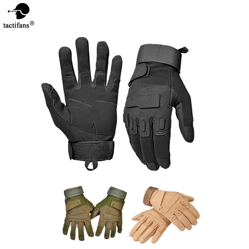 Tactical Hunting Full Finger Gloves Gloves Men Paintball Anti-Slip Leather Gloves Army Combat Cycling Climbing