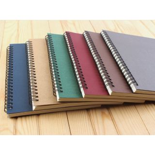 P18 A5 Spiral Notebook Kraft and colorful cover