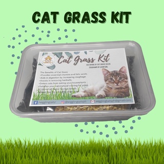 ♧✜Cat Grass Kit (Seeds and Loam Soil)