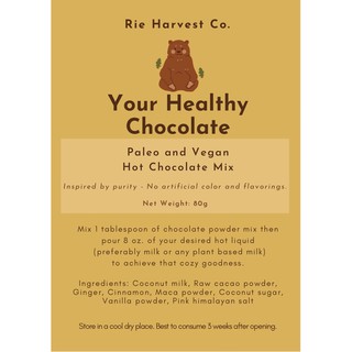 Rie Harvest Co. Your Healthy Chocolate Plant Based Vegan Paleo Drink (3)