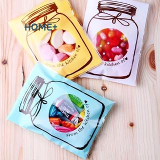 【COD】 100pcs/Set Plastic Transparent Cellophane Candy Cookie Gift Bags Self Adhesive Pouch Wedding B