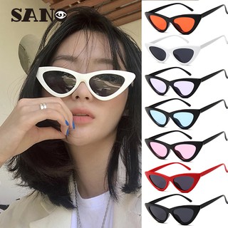 Fashionable Cat Eye Triangle Transparent Sea Glasses Eyeglasses With Ocean Lens