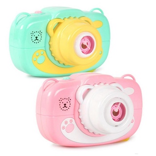 Kids Bubble Camera Cute Cartoon Bubble Blower Camcorder With Music Light Effects cherries.ph