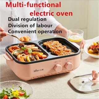 Ready Stock/♂▥♗Little Bear Electric oven multi-purpose cooking electric baking pan electric hot pot