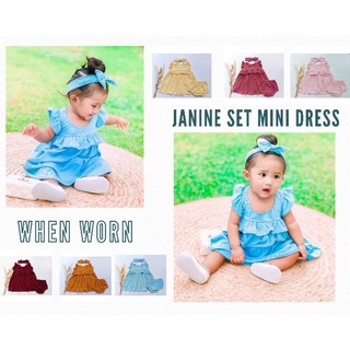 janine set mini dress and panty cover set 1-2yrs