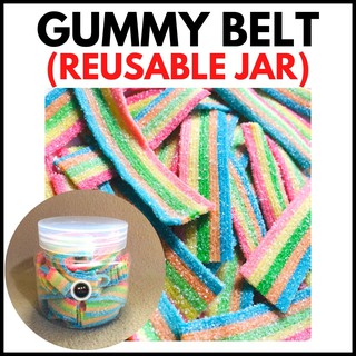 RAINBOW BELT | GUMMY BELT in JAR (GUMMY CANDY) - 200g