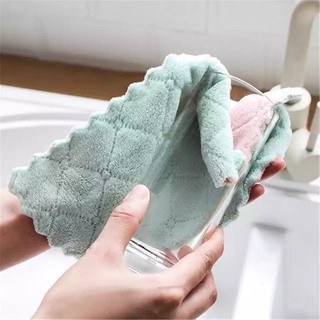 Microfiber Towel Kitchen Cleaning Cloth Rag Coral Fleece Super Absorbent Cleaning Towel