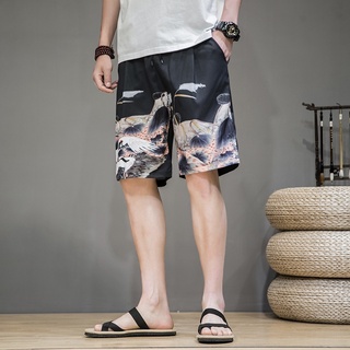 Men Shorts Chinese Style 2020 New Summer Fashion Shorts Boy Japanese Linen Beach Short Kimono Pants