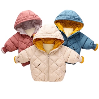 2021 Boys Jackets Children Hooded Outerwear Girls Warm Jacket Children Clothing Baby Outerwear Fashi