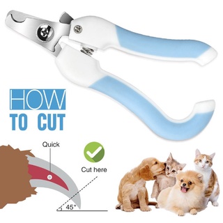 Pet Nail Clipper for Cats and Dogs Stainless Nail Clipper with Nail File for Dogs and Cats