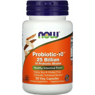 cheap ✅On Hand! Now Probiotic 10 (25 Billion) 10 Probiotic Strains - 50 Veggie Caps