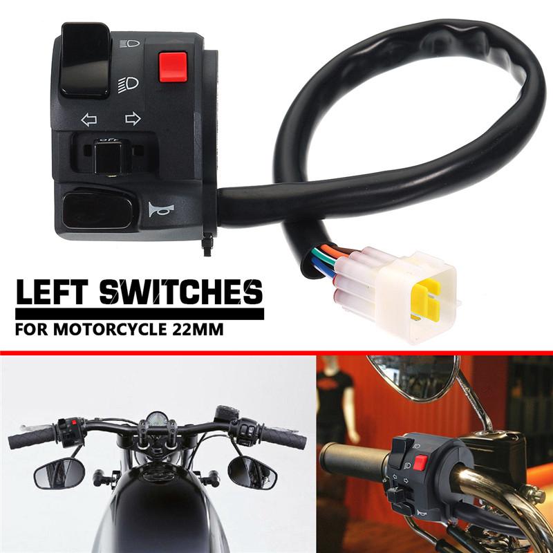 Universal 7/8" Bike/Motorcycle ATV Handle switch Horn Button Switch/Turn Signal On&Off /Fog Lamp Light Switch