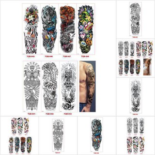 Yixuanmaoy Waterproof 3D Men Arm Tattoo Temporary Tattoos Sticker Fake Tatoo Body Art