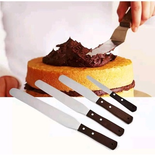4/6/8/10 inch Stainless Steel Cake Spatula Butter Cream Icing Frosting Knife Smoother Brush