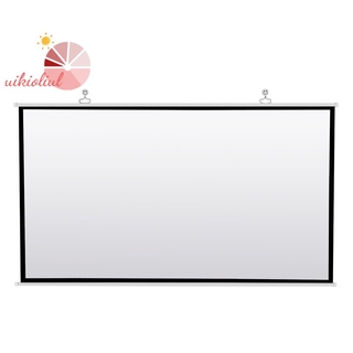 Portable Projector Screen for Home Theater Outdoor HD White Foldable Anti-Crease (60Inch)