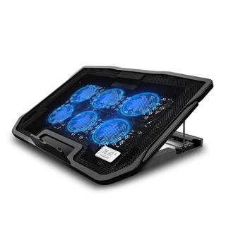 Cooling pad❐☢H9 Nuxi 6 Fans Universal Notebook Stand and Cooling Pad Cooler Fan For Laptop(Nuxi H9)