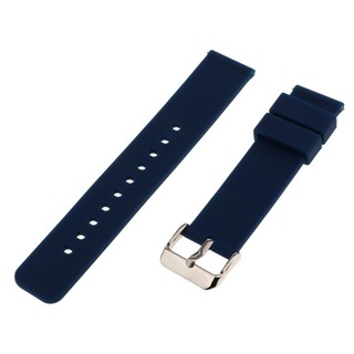 Soft Rubber Quick Release Pins Silicone Watch Band Strap 18mm/22mm Band Replace
