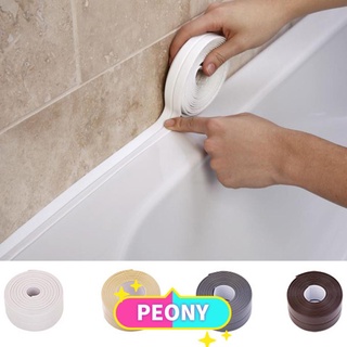 PEONY 3.2m PVC Sealing Strip Bathroom Wall Corner Seal Tape Waterproof Kitchen Toilet Self Adhesive Sink Edge/Multicolor (1)