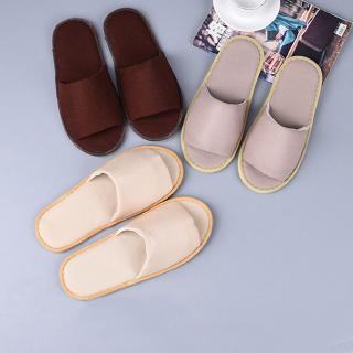 1Pair Hotel Travel Spa Disposable Slippers Home Guest Thicken Slippers Non-Slip
