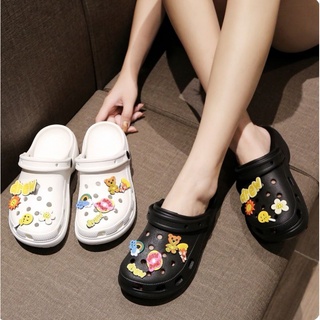 【free 2set Jibbitz】Crocs classic women's summer sandals