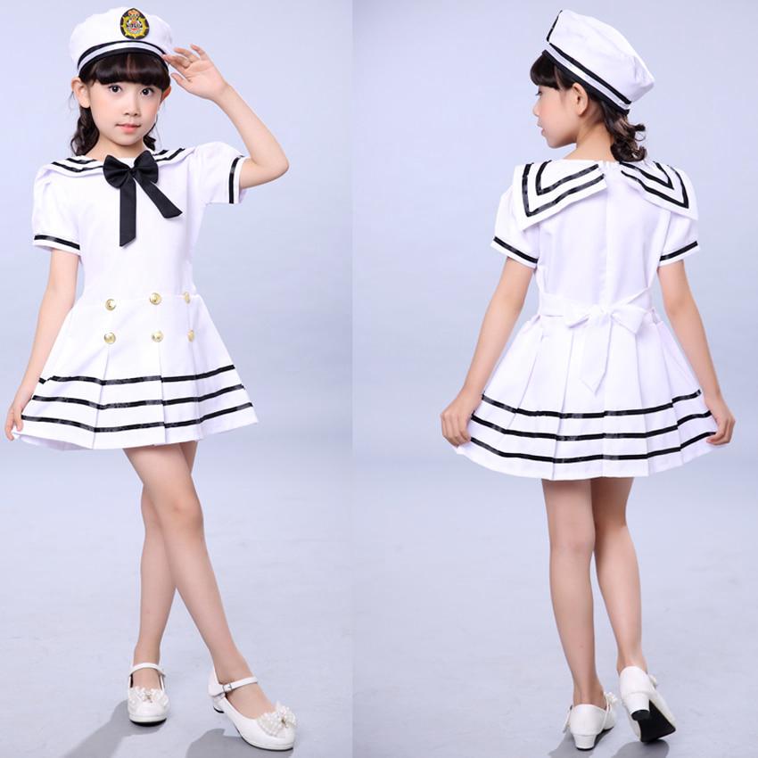 Navy Sailor Uniform Kids Costume Fancy Halloween Cosplay (2)