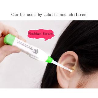 LED luminous ear spoon visual flashlight ear spoon illuminated luminous baby adult clean ear spoon