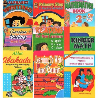 Kandp Pre-School, Kindergarten, Elementary Educational Books (ABAKADA, Writing & Reading, Math)