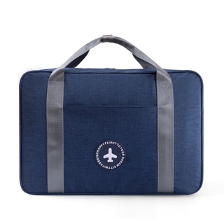 Dream Travel Canvas Hand Carry Duffel Bag - Blue