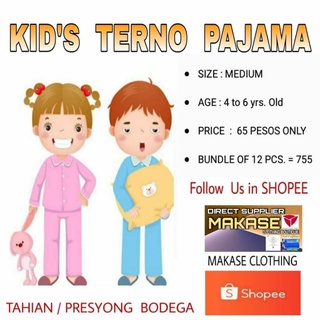 Medium Terno TShirt and Pajama 4-6 y/o