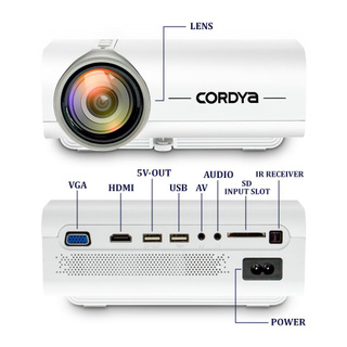 Cordya YG520 130 HD 1080P 1200 Lumens Portable LED Projector (3)