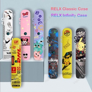 【Ready Stock】✟♀♧RELX Infinity/Essential Protective Case Cover Printing Smooth Silicone Soft Shell wi