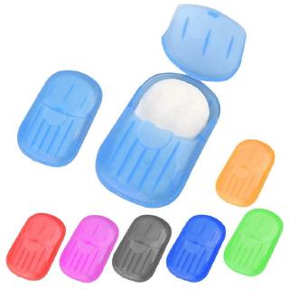 20Pieces/Box Disposable Portable Mini Soapy Paper Washing Hand Bath Clean Travel Health Antibacterial Soap