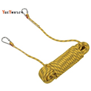 20M Outdoor Climbing Rope Diameter 12mm Outdoor Hiking Accessories High Strength Rope Safety Rope Lifeline Hiking Accessories Yellow