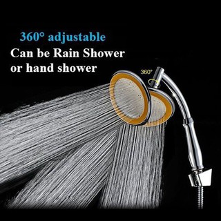 Home🔸6" Adjustable High Pressure Round Rainfall Sprayer Top Bathroom Shower Head (3)