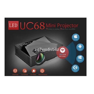 Original UNIC UC68 Portable Mini LED Projector WIFI
