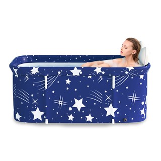 Portable Folding Bathtub Set Folding Soaking Bathing Tub Adult Bathtub Bath Barrel Beauty Spa