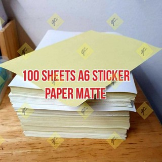 100 sheets A6 sticker paper matte /glossy for waybill
