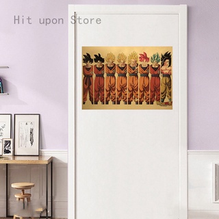 Hit upon store Dragon Ball L Retro Kraft Paper Poster Bar Cafe Bedroom Decorative Painting Hit upon (1)