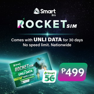 Spot goods△☊◈SmartBro Rocket SIM with 30 Days Unli Data